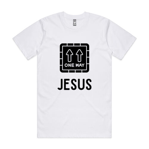 One Way, Jesus - T-Shirt with verse on back Thumbnail